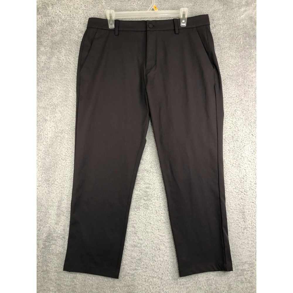 Rhone Gotham Pants Mens 34x26 Gray Slim Fit Performance